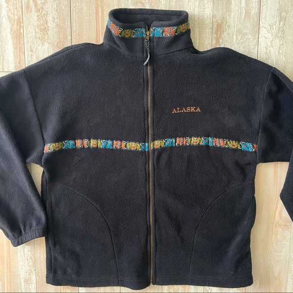 Jackets & Blazers - Alaska vintage zipper unisex fleece